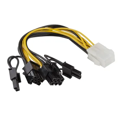 Produktbild von Grafikkarten-Stromadapter (PCI-e, 6-polig weiblich auf 2x 6+2-polig Stecker)