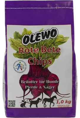 Produktbild von OLEWO Rote-Bete-Chips, Leckerli, Hund, Universal, Rote Bete, 1 kg