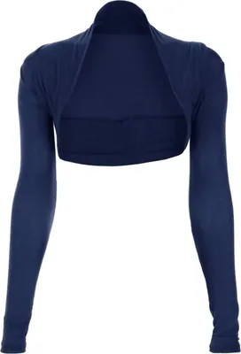 Produktbild von krautwear Damen Bolero Langarm Einfarbig Viskose Stola Bolerojacke (navy)