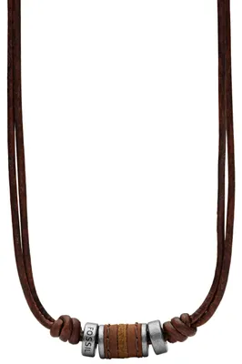 Image de Fossil Vintage Collier en cuir pour homme JF00899797