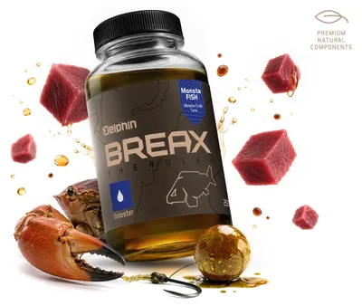 Productafbeelding van DELPHIN BreaX MonstaFISH, vloeibare booster, MonstaFISH, Monsterkrab-Tonijn/250ml, 1 stuk, 101007204