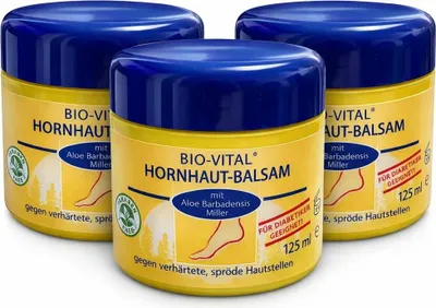 Produktbild von 3x 125 ml BIO-VITAL Hornhaut-Balsam Aloe-Vera Fusscreme