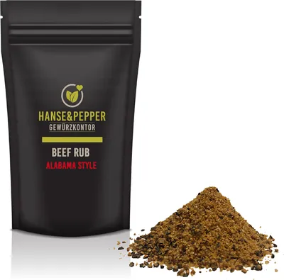 Produktbild von 150g Beef Rub Alabama Grill Barbecue Rind Wild Trockenmarinade Ribs natürlich vom Hanse&Pepper Gewürzkontor - Gourmet Serie