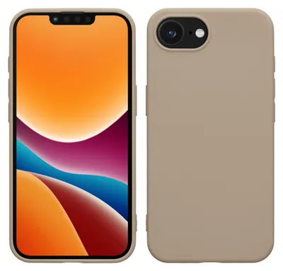 Produktbild von kwmobile Hülle für Apple iPhone 17e / iPhone 16e TPU Case - Handyhülle unterstützt kabelloses Laden, flexible Schutzhülle, gummiertes Cover in Creme