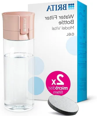 Imagen del producto de Botella de filtro de agua de 0,6 litros, libre de BPA, ideal para llevar ContiGo!, que reduce las impurezas