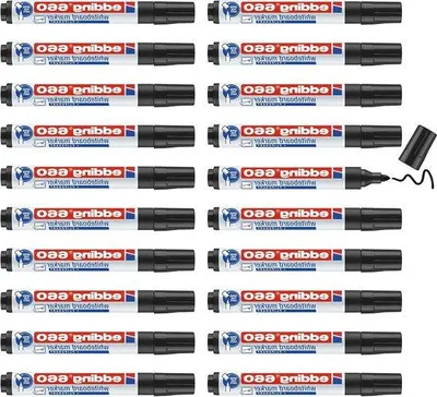 Produktbild von Erkennbare Viltstifte - 20 Stück - schwarz - nachfüllbar
