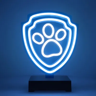 Productafbeelding van Neon LED-lamp met voetstuk, Paw Patrol - Chase, OW-120246