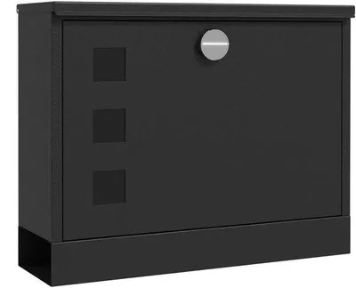 Obrázok produktu pre Moderná písací stôl s integrovanou zásuvkou na dokumenty - uzamykateľná - 36,5 x 11,5 x 29 cm - čierna