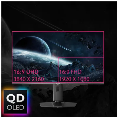Produktbild von MSI MPG 321URXDE QD-OLED, 80 cm (31.5"), 3840 x 2160 Pixel, 4K Ultra HD, QD-OLED, 1 ms, Schwarz