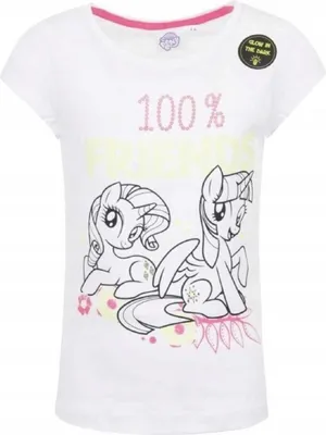 Zdjęcie produktu dla Koszulka dziewczęca My Little Pony bawełniana świecąca w ciemności 98