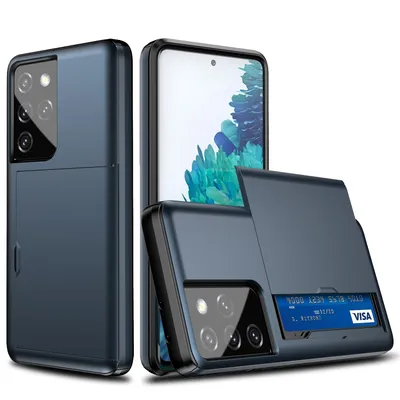 Immagine prodotto di Custodia König Design compatibile con Samsung Galaxy S21 Ultra, in plastica morbida, custodia per cellulare, colore blu