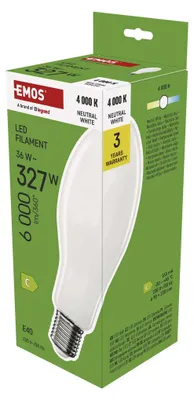 LED Lampe Filament ED90 / E40 / 36 W (327 W) / 6 000 lm / Neutralweiß