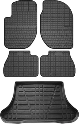 Image de Tapis & bac de coffre Set pour Land Rover Freelander 1998-2007 Caoutchouc 5x