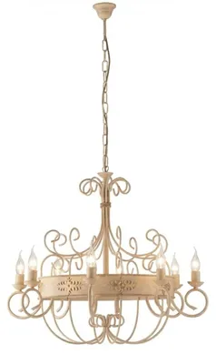 Obrázok produktu pre Baltimora Rustikálny luster Ivory Gold 8 svetiel E14