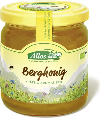 Produktbild von Allos Berghonig kräftig aromatisch,  500g