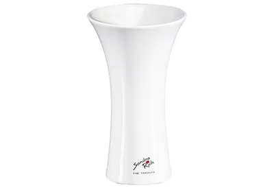 Obrázok produktu pre Sandra Rich Tulip, Váza v tvare valca, Porcelán, Biela, Lesklý, Biela, Tabuľka