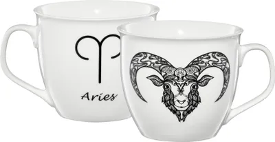 Produktbild von Keramiktasse mit Widdermotiv 550 ml