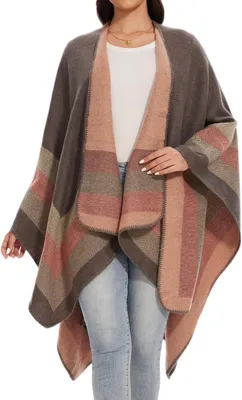 Productafbeelding van Gebreide Poncho Dames - Warme Cape - Winter - Elegant Model
