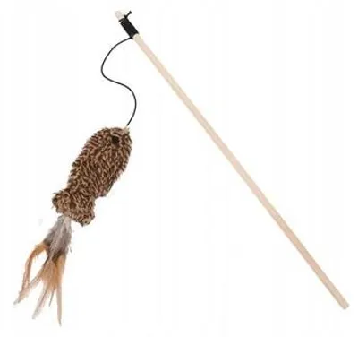 Productafbeelding van Nobleza Kattenspeelgoed, interactieve hengel 40 cm