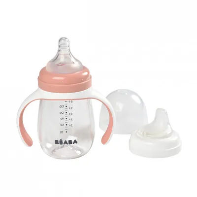 Produktbild von Beaba 2 in 1 Lernbecher 210 ml - altrosa; 913478