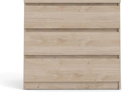Image de Commode Nada 3 tiroirs finition hickory.