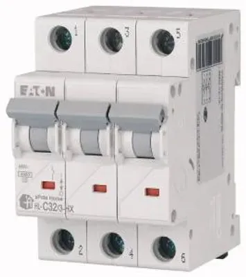 Obrázok produktu pre Nadprúdový istič 3P C 32A 6kA AC xPole Home 194894 Eaton
