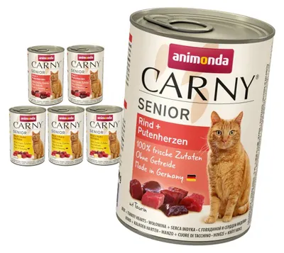 Produktbild von Animonda Carny Senior 6x400g Nassfutter für ältere Katzen, gemischt mit Huhn und Rind