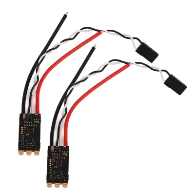 Image de 45A Régulateur Brushless (ESC) pour drones RC avec éclairage LED, adapté aux drones FPV et Crossing (drones 4 axes), 2 pièces