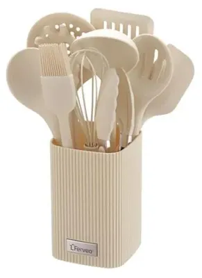 Image de Ferveo Tayla Ustensile de cuisine 11 pièces Beige