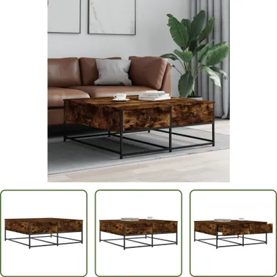 Produktbild von The Living Store Couchtisch Räuchereiche 100x99x40 cm Holzwerkstoff