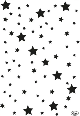 Sterne Universal Schablone von Viva Decor A4