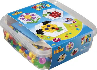 Produktbild von Hama Maxi Stick Stecker + Lochplatten in Kunststoffbox
