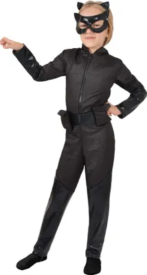 Produktbild von Catwoman Kostüm, Verkleidung für Mädchen, offizielle DC Comics (Größe 5—7 Jahre)