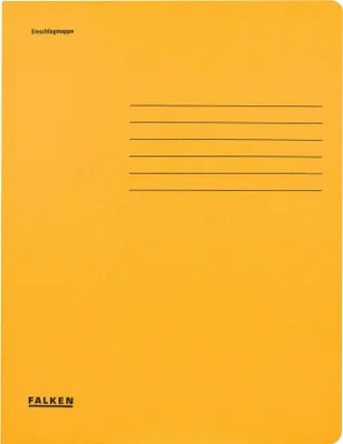 Image de Pochette à rabats A4 en carton 320 g/m² avec 3 rabats, jaune, lot de 25 pièces