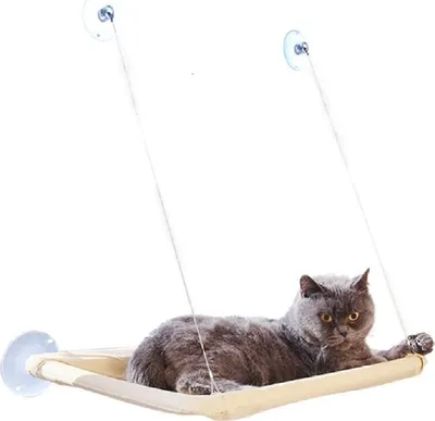 Produktbild von Katzenhängematte Katzenfenster Barsch Katze Haengematte Katzenbett Entspannung Relaxen Sonnenbad Katzenbett Haustierbett für Haustier Katze