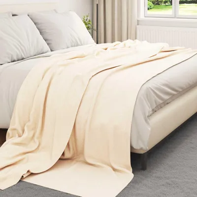 Produktbild von "Winter Sale" Wohndecken 24 Stück Creme 270 x 240 cm Fleece - Decken Design Neu746322