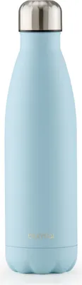 Produktbild von Blumtal Trinkflasche Edelstahl isoliert Thermosflasche 750 ml - Hellblau - Auslaufsichere Trinkflasche Metall - BPA-freie Thermo Trinkflasche