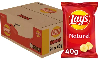 Obrázek produktu pro Lay's Naturel Chips 800 g - Křupavé, přirozeně solené bramborové lupínky