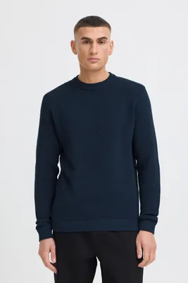 Produktbild von !Solid SDValencia Herren Strickpullover Feinstrick Pullover mit Rundhalsausschnitt und Struktur Strick 100% Baumwolle Regular fit