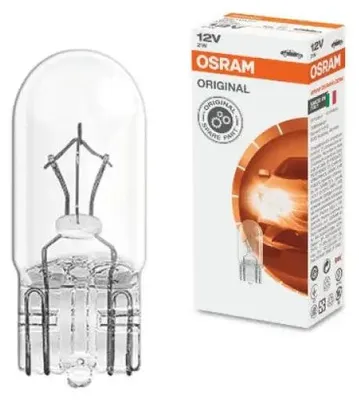 Obrázok produktu pre Automobilová žiarovka 2820 2W 12V W2,1x9.5d bez obalu OSRAM