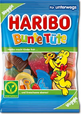Produktbild von Bunte Tute Gummibärchen 100g - Haribo