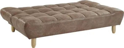 Produktbild von Schlafsofa Klappsofa 3-Sitzer - Microfaser-Vintage - Braun - ESTEBAN