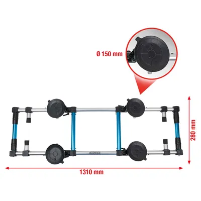 Immagine prodotto di KS TOOLS Sollevatore a quadrupla aspirazione 100 kg - 140.1009