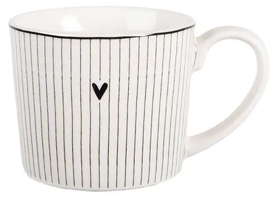 Immagine prodotto di Tazza Clayre & Eef 275 ml Cuore in porcellana bianca