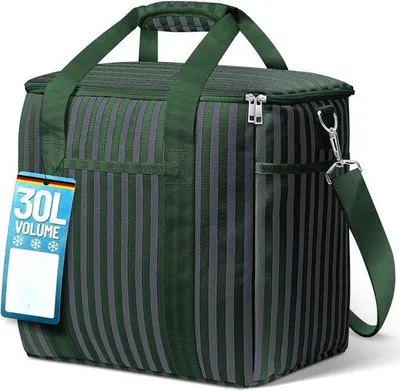 Produktbild von Portable Kühltasche für Camping und Strand - Ohne Strom - Ideal für Picknick, Auto oder Boot - Hält Essen und Getränke kühl - Leicht und robust - Mit Griff und Deckel - Perfekt für Outdoor-Aktivitäten und Roadtrips