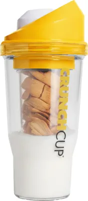 Produktbild von CrunchCup Original Tragbarer Müslibecher To Go 260 + 250 ml | Gelb