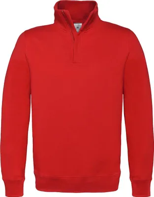 Image de B&C - "ID.004" Sweat-shirt avec fermeture éclair courte pour homme BC5348 (S) (Rouge)