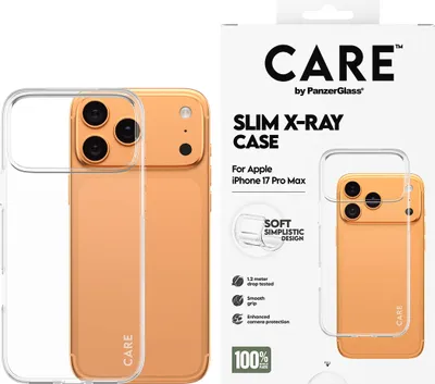 Obrázok produktu pre PanzerGlass CARE™ by ® X-Ray Case iPhone 17 Pro Max, Ochranný obal, Apple, Apple - iPhone 17 Pro Max, Priehľadná