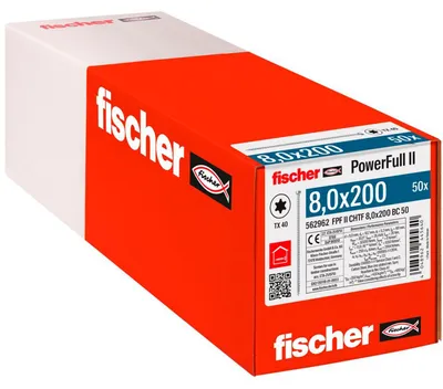 Immagine prodotto di fischer PowerFull II 8,0x200 ZK TX VG blvz 50 50 pz