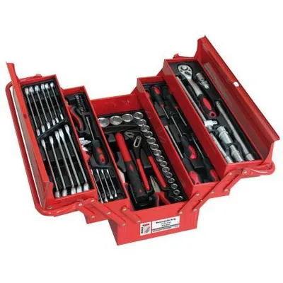 Produktbild von Holzmann Werkzeugkiste 86tlg. aus Metall; WZK86CrV